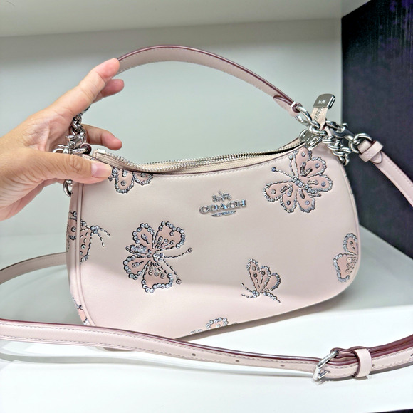 Coach Teri Shoulder Bag With Butterfly Print CCE92 & Gift Receipt Authentic ‼️ - Picture 1 of 12